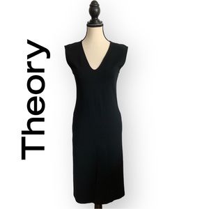 THEORY  Minimalist black dress size 2